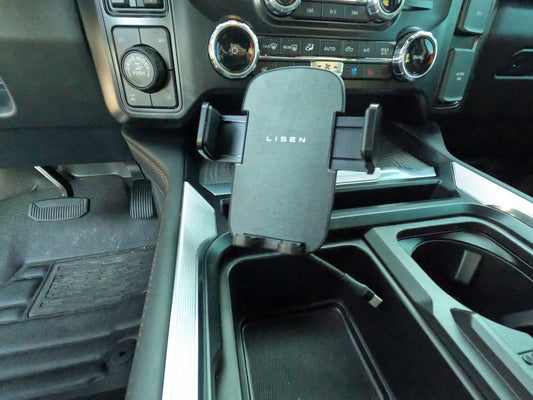 2023+ Ford Super Duty Ball Mount Base for Phone Charging & Cradle Options