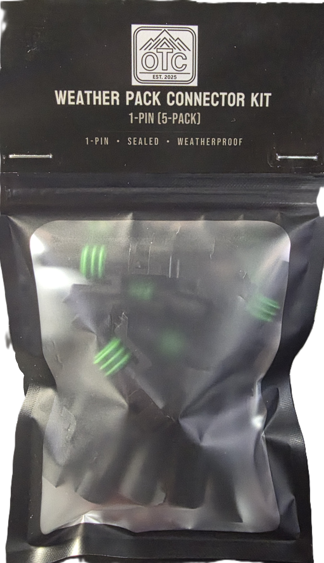 Weather Pack Connector Kit — 1-Pin (5-Pack)