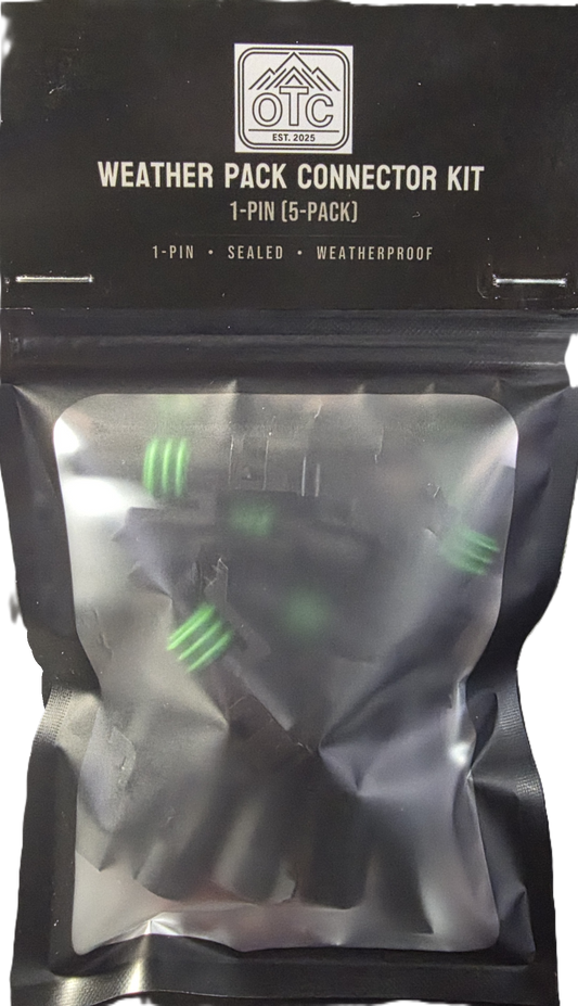 Weather Pack Connector Kit — 1-Pin (5-Pack)