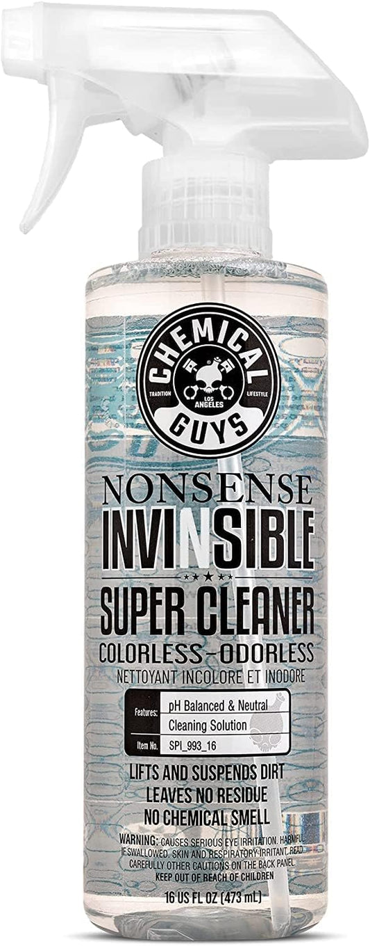 Chemical Guys Nonsense Colorless & Odorless All Surface Super Cleaner (For Vinyl, Rubber, Plastic, Carpet) Safe for Home, Garage, Cars, Trucks, Suvs, Rvs & More, 16 Fl Oz, Unscented